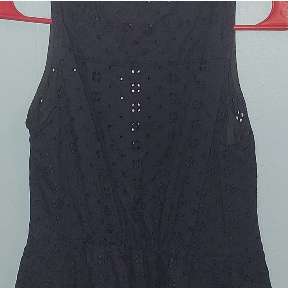 J.Crew Elegant Dark Blue Lace Sleeveless Dress